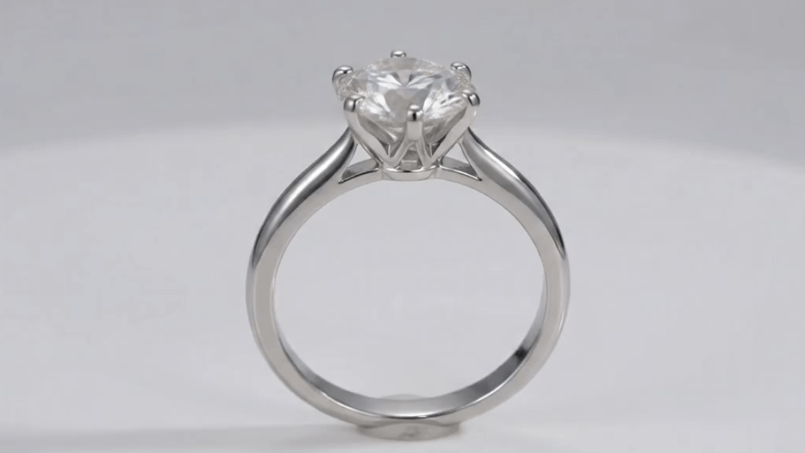 Classic Moissanite Engagement Ring - S925