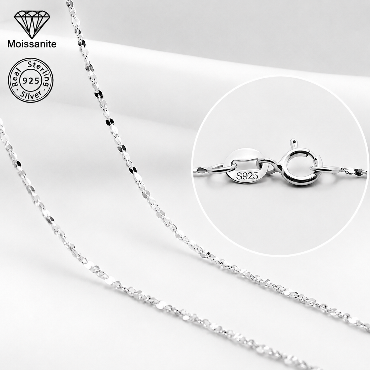 Sparkle Chain Necklace | 925 Sterling Silver