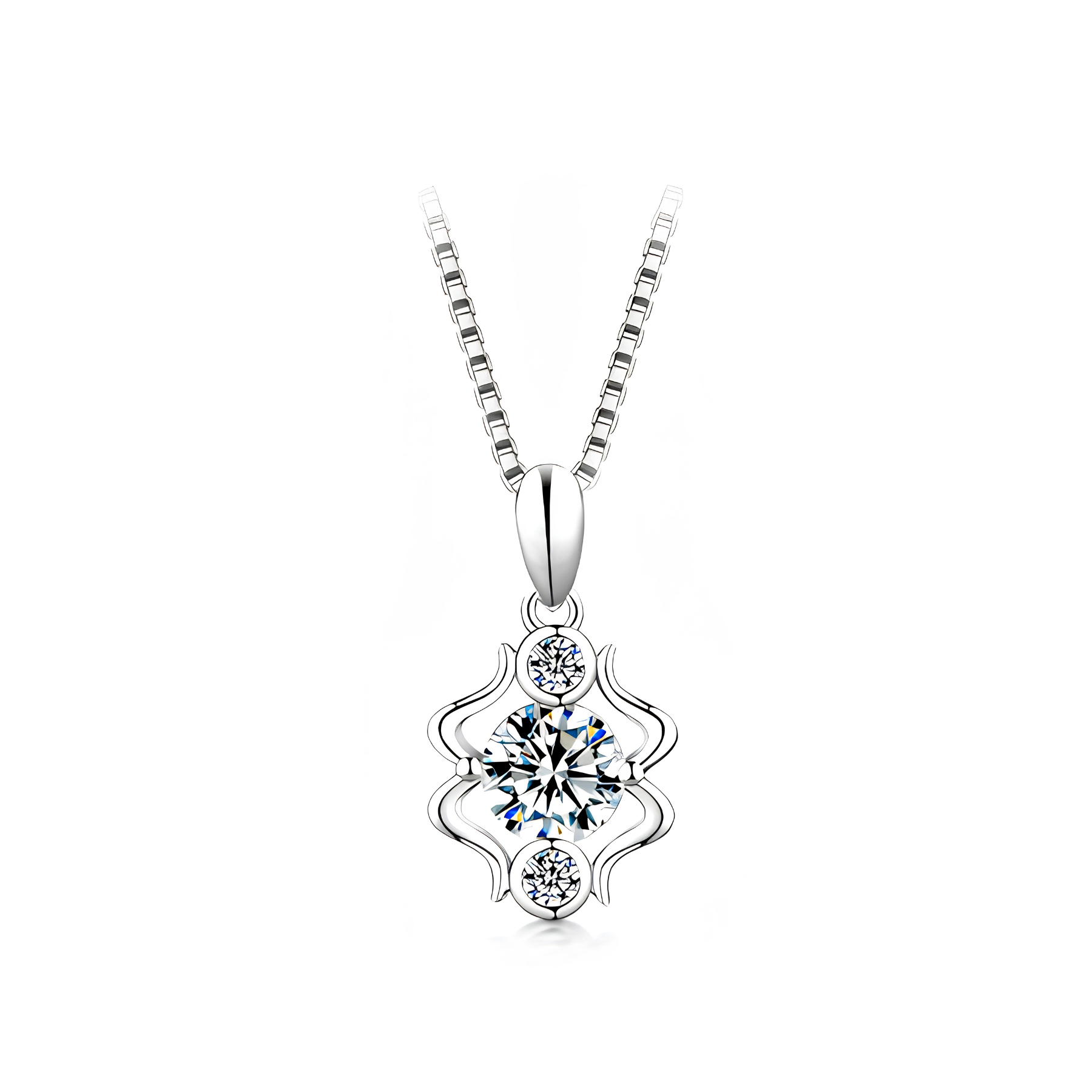 Zodiac Moissanite Pendant Necklace – 1 CARAT | 925 Sterling Silver