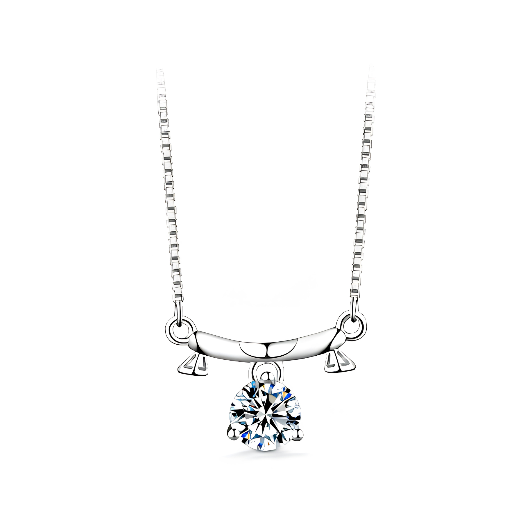 Zodiac Moissanite Pendant Necklace – 1 CARAT | 925 Sterling Silver