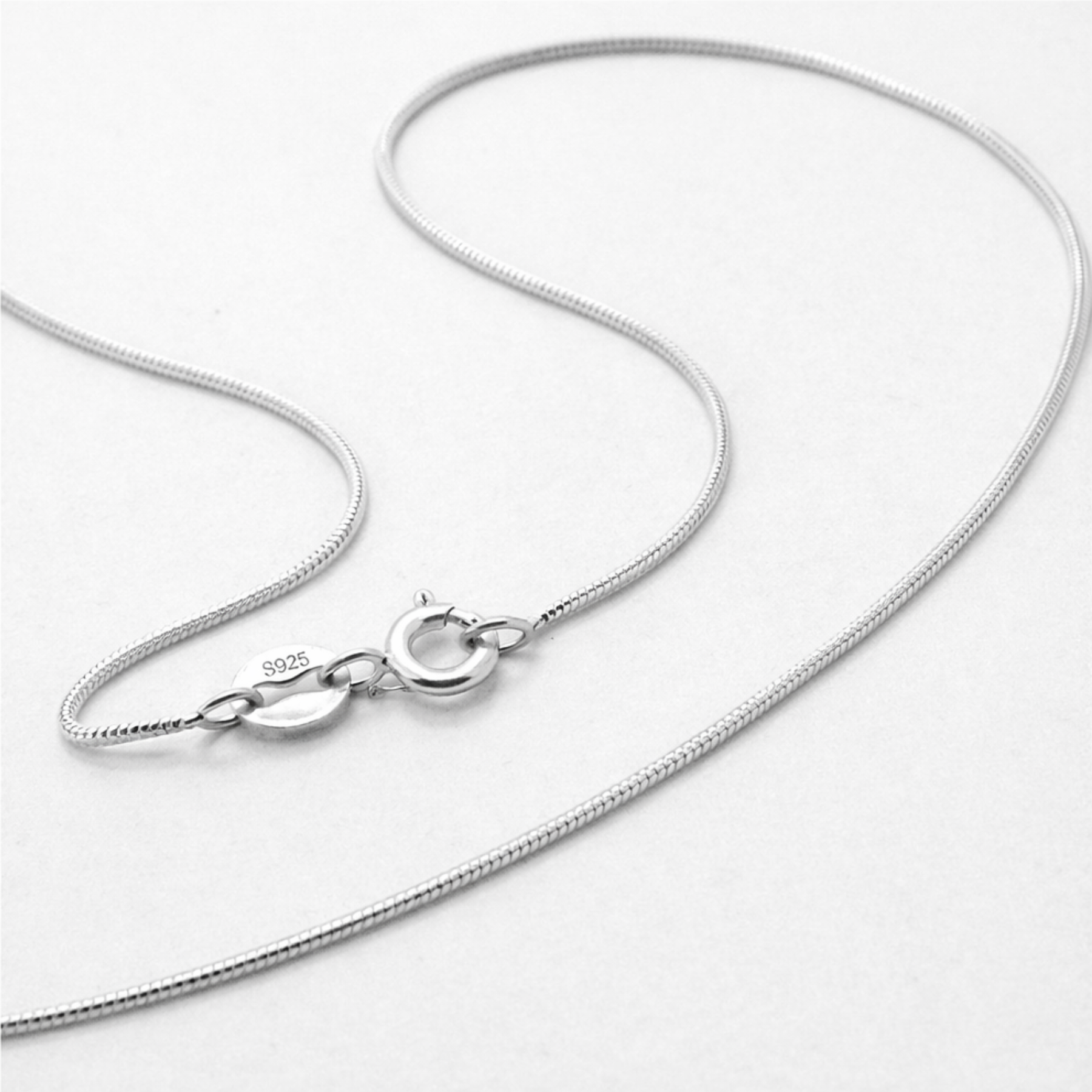 Snake Chain Necklace – 925 Sterling Silver