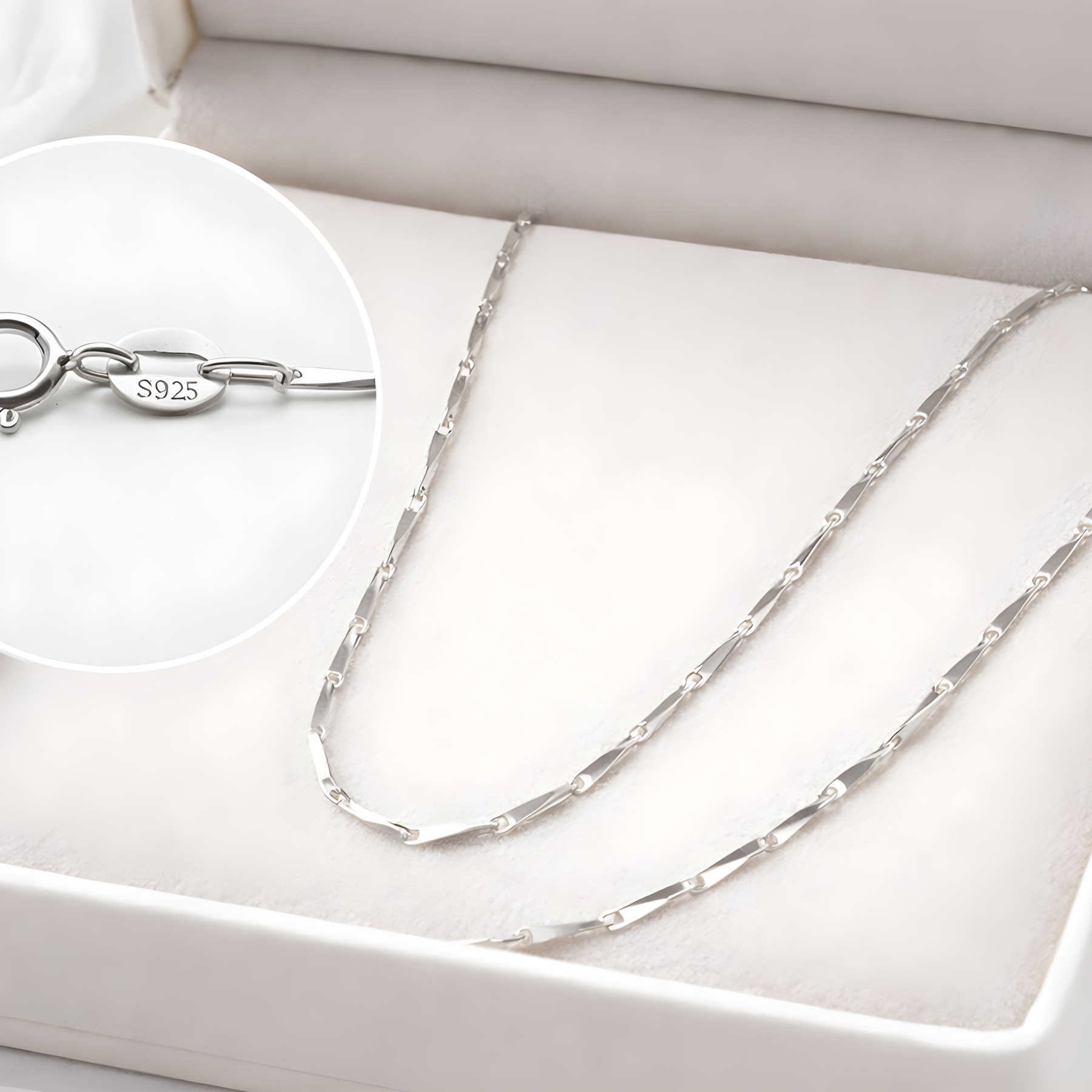 Twisted Chain Necklace | 925 Sterling Silver