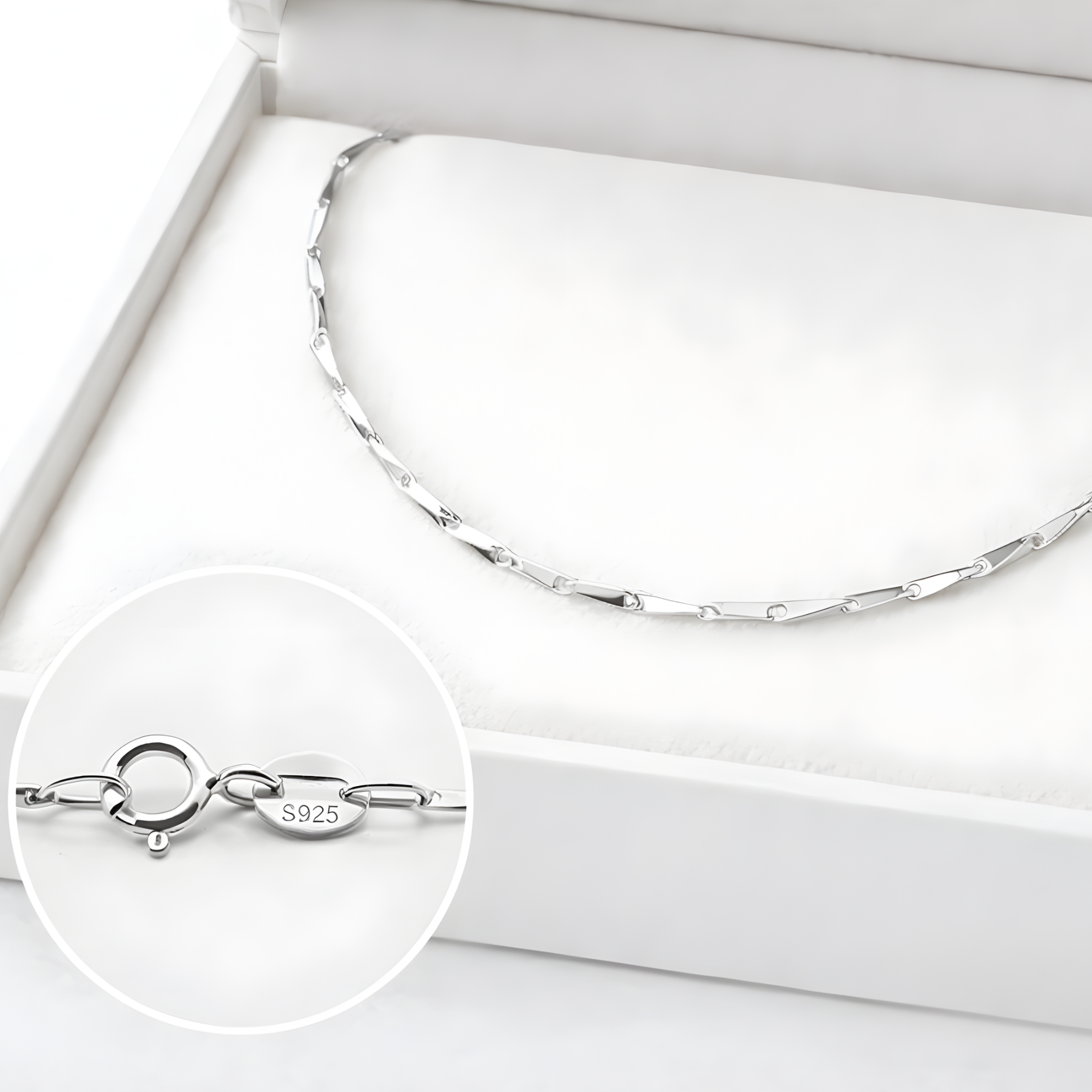 Twisted Chain Necklace | 925 Sterling Silver