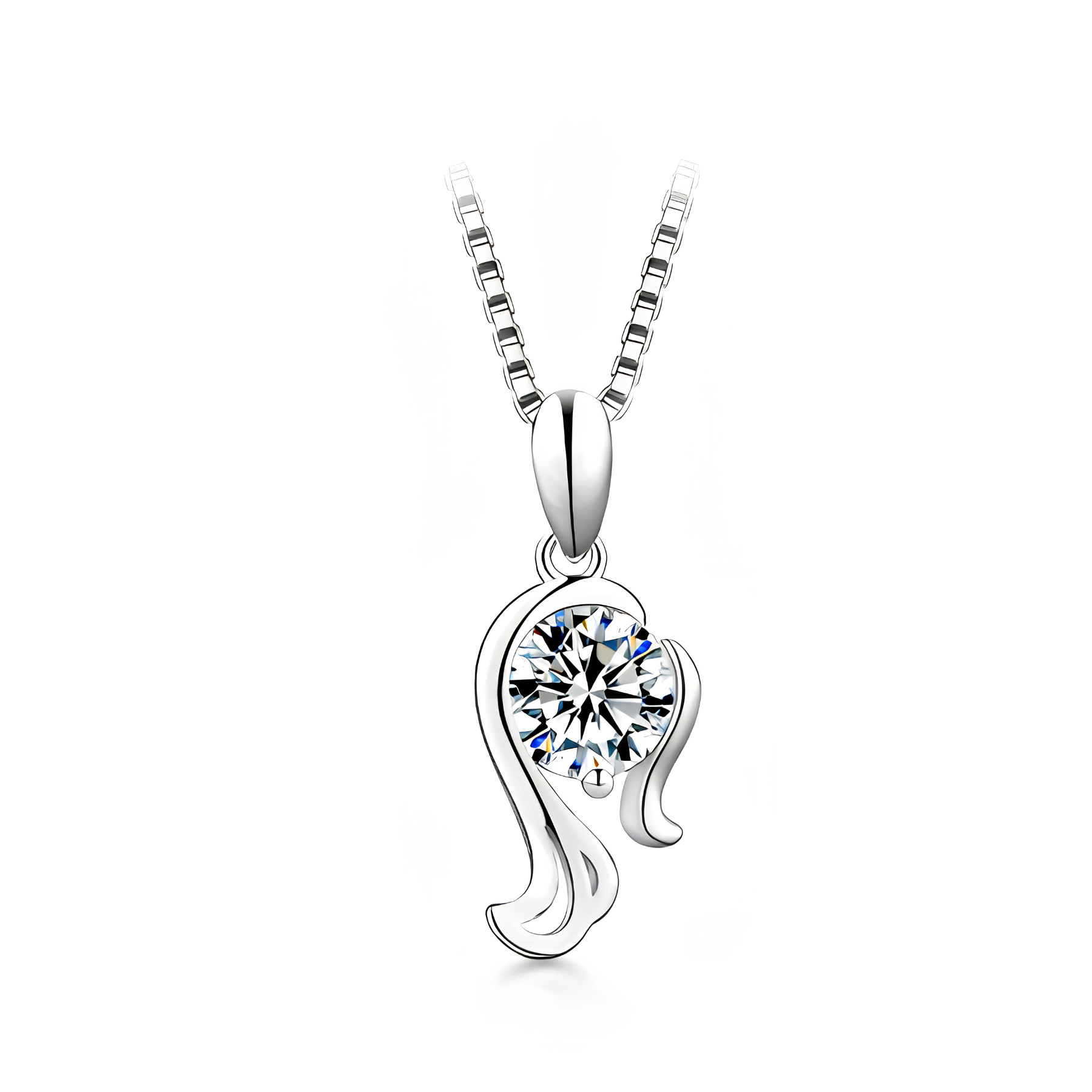 Zodiac Moissanite Pendant Necklace – 1 CARAT | 925 Sterling Silver