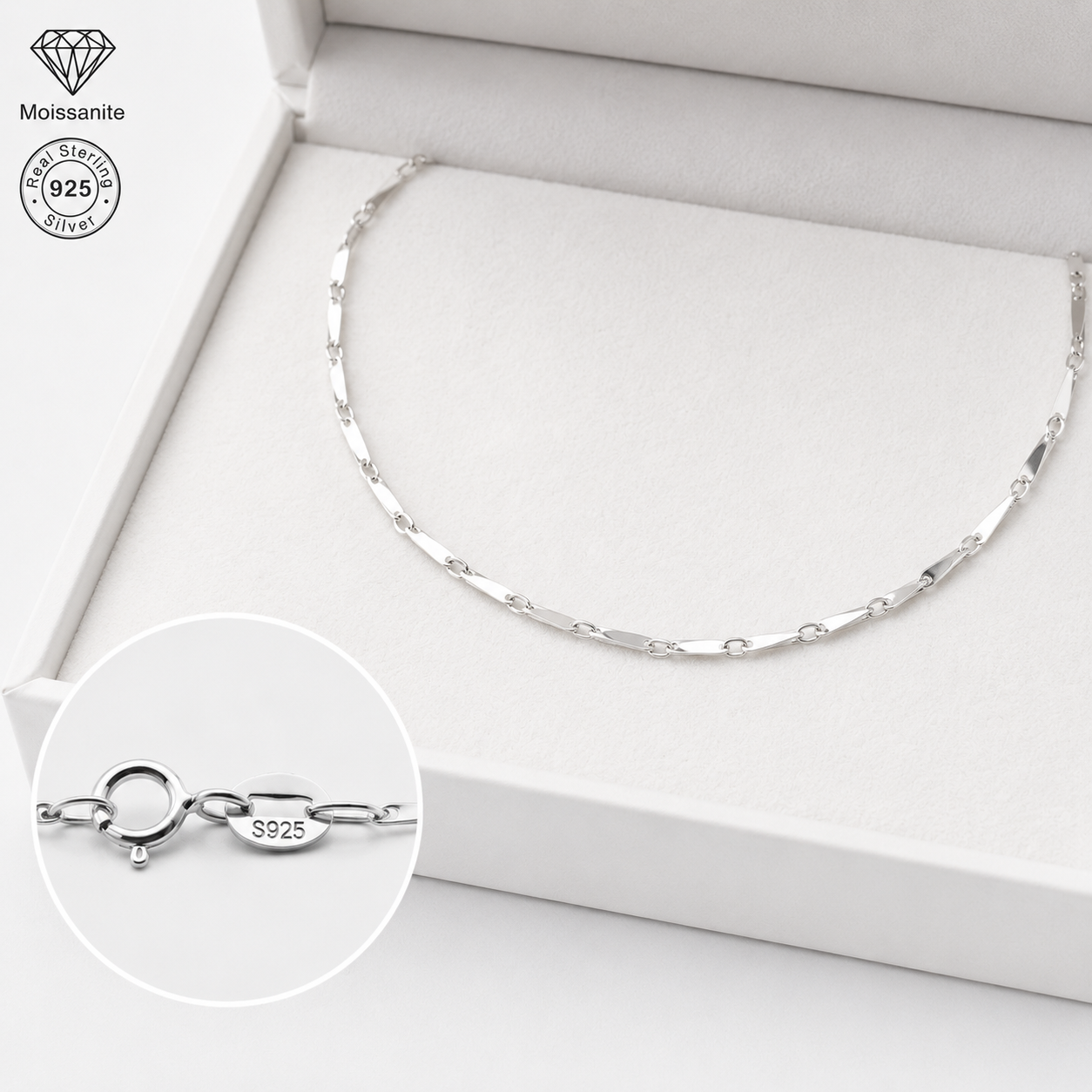 Twisted Chain Necklace | 925 Sterling Silver