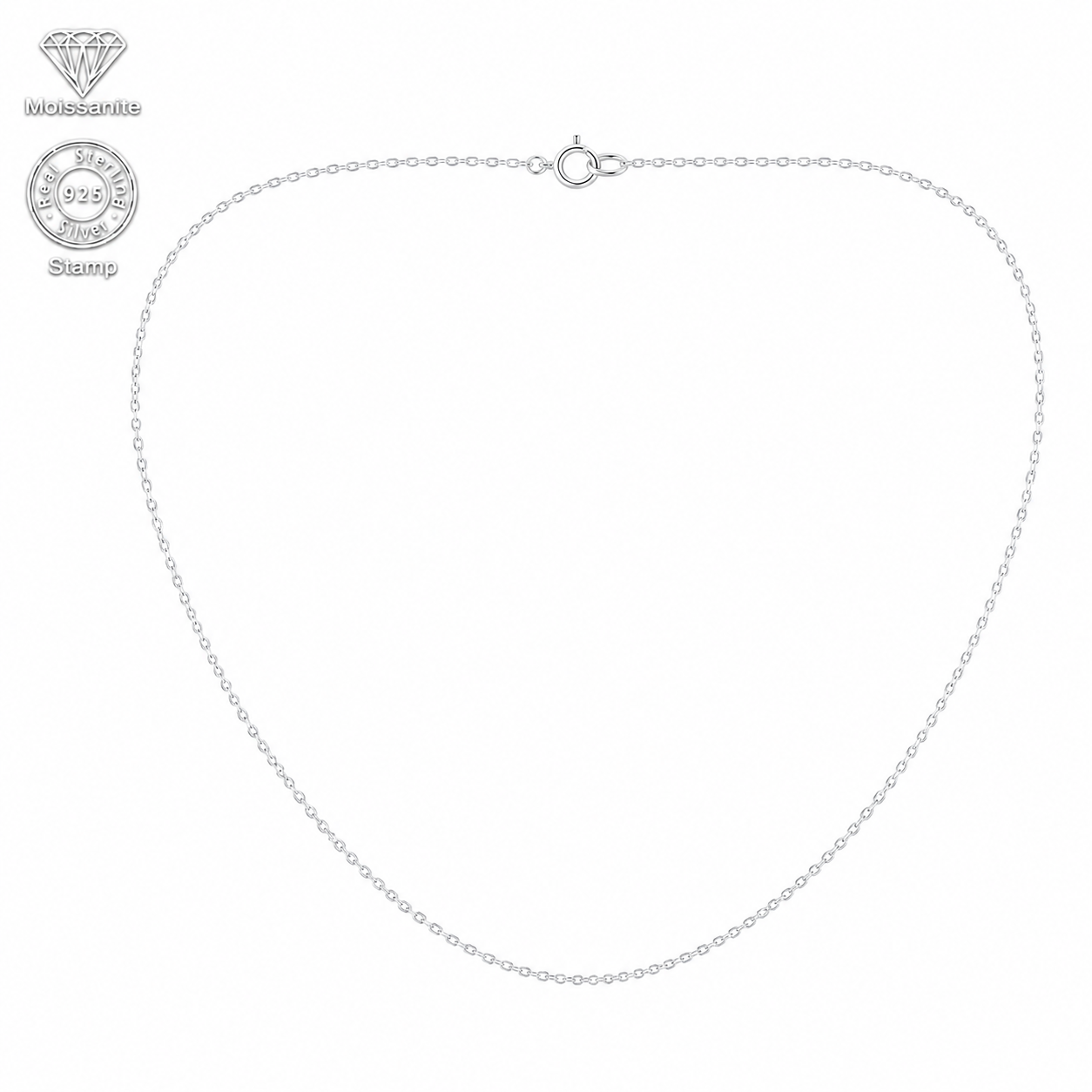 Cable Chain Necklace | 925 Sterling Silver