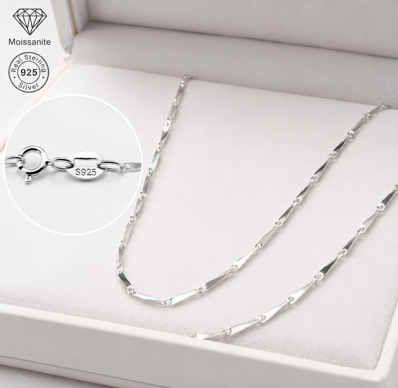 Twisted Chain Necklace | 925 Sterling Silver