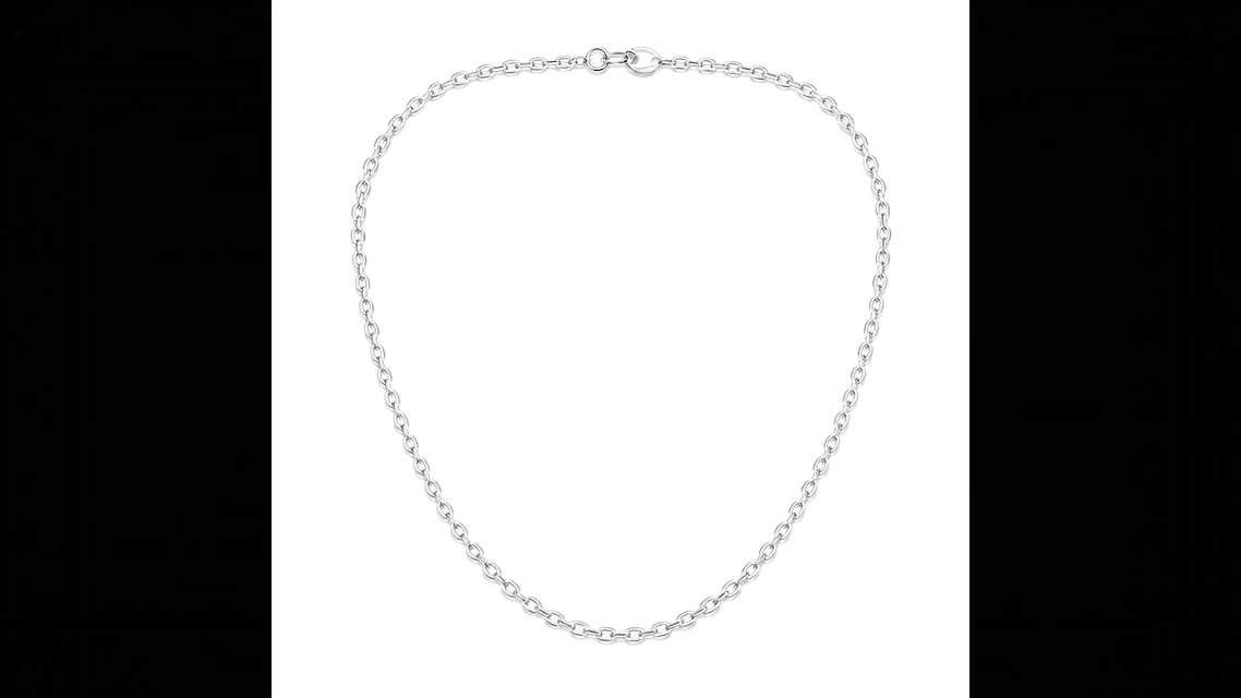 Cable Chain Necklace – 925 Sterling Silver
