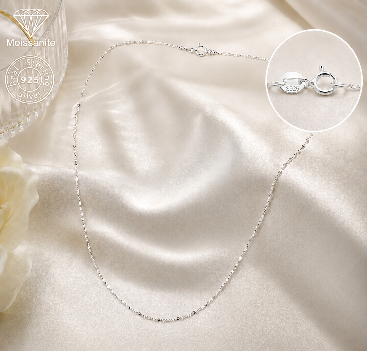 Sparkle Chain Necklace | 925 Sterling Silver