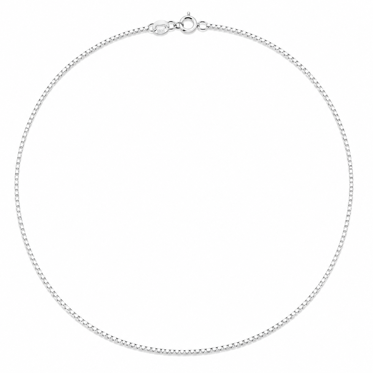 Box Chain Necklace | 925 Sterling Silver