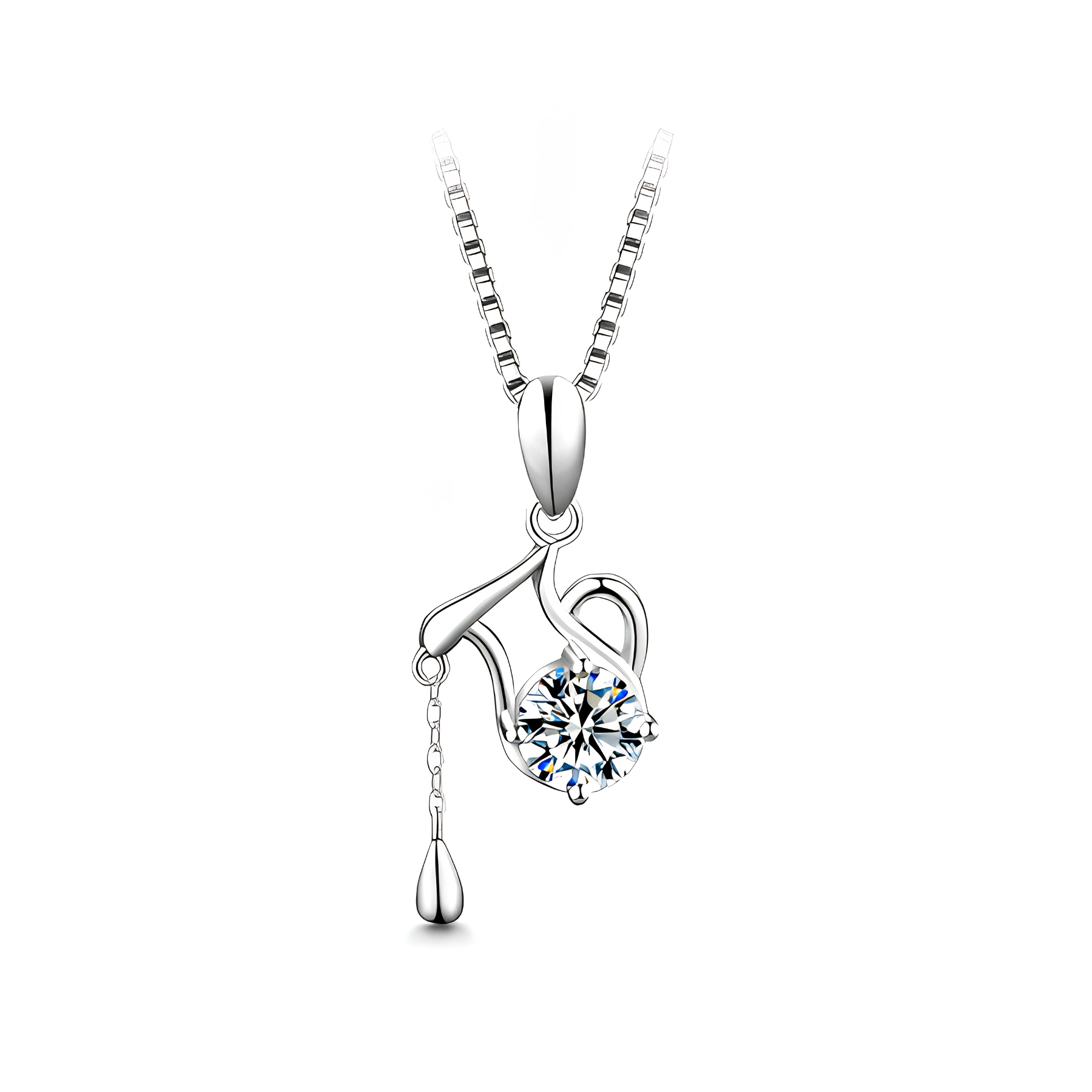 Zodiac Moissanite Pendant Necklace – 1CT | 925 Sterling Silver