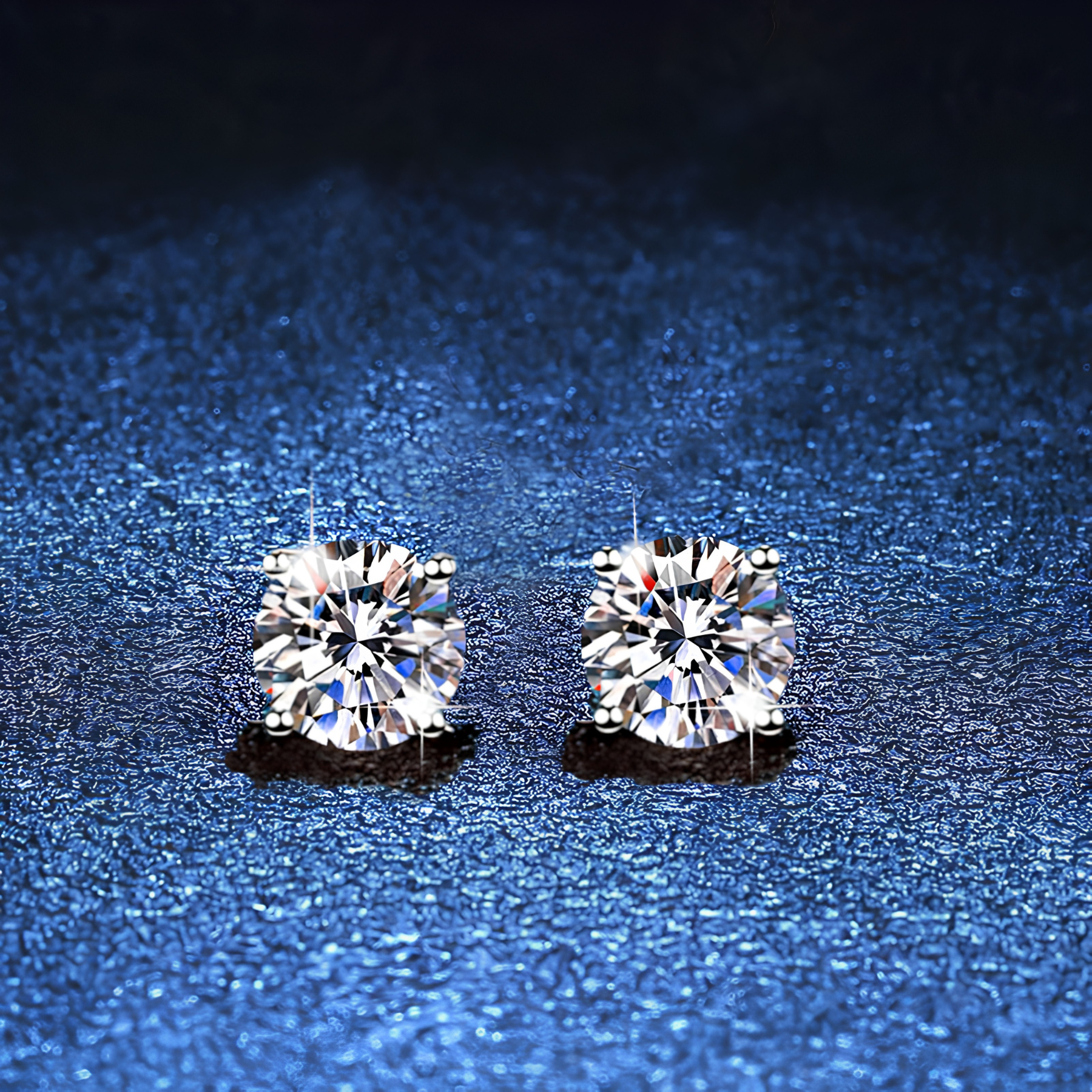 Classic 0.5CT Moissanite Stud Earrings – 925 Sterling Silver