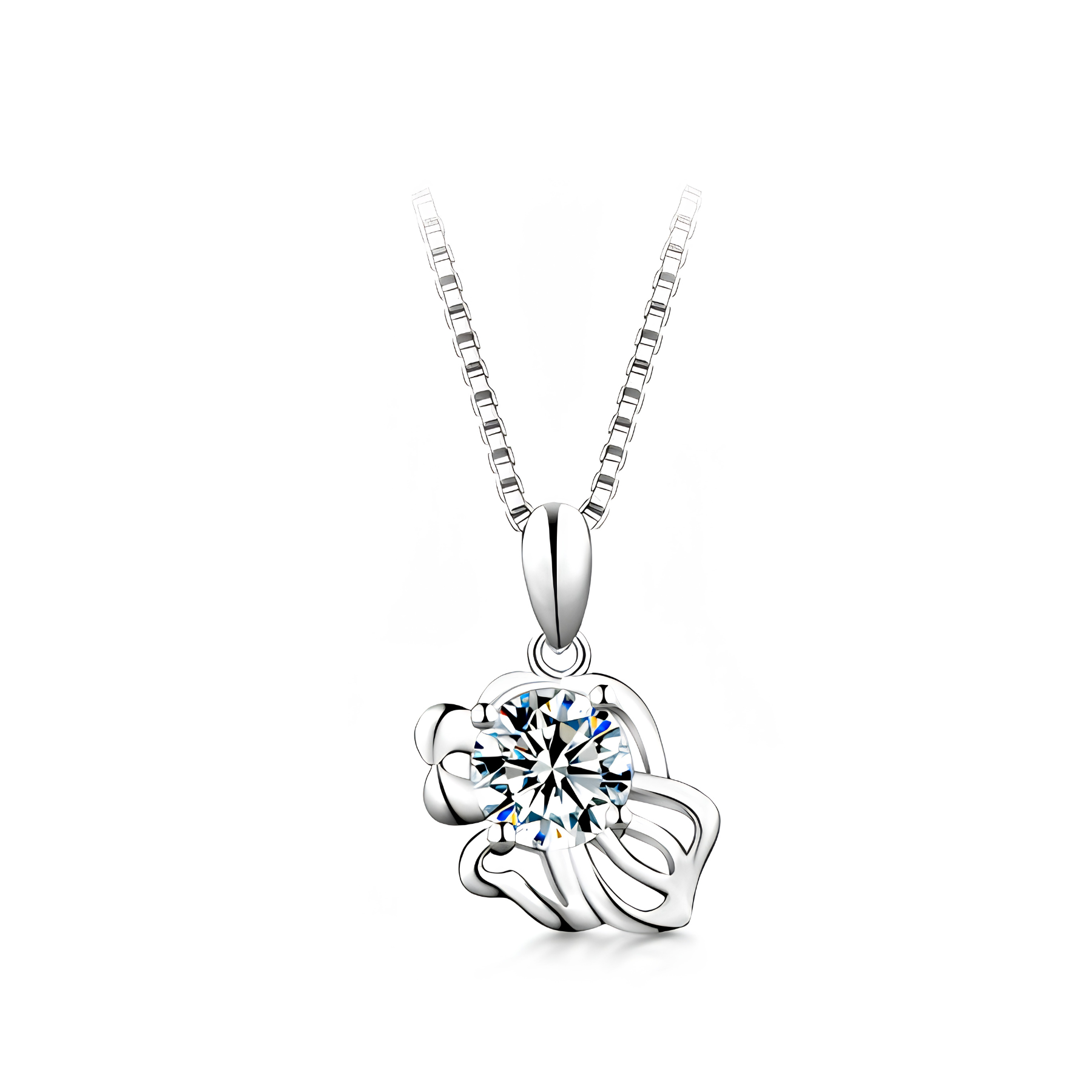 Zodiac Moissanite Pendant Necklace – 1 CARAT | 925 Sterling Silver