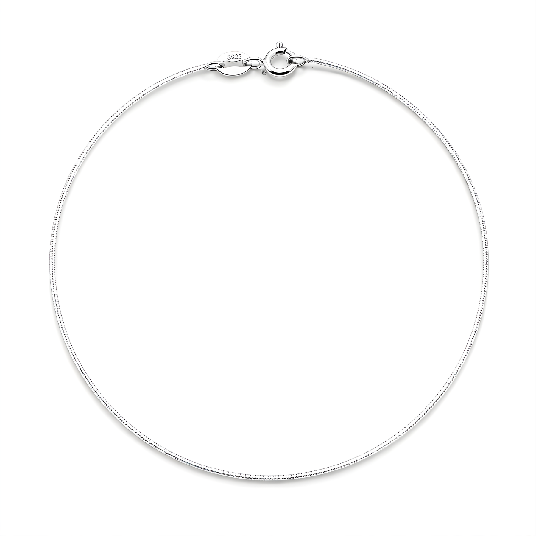 Snake Chain Necklace – 925 Sterling Silver