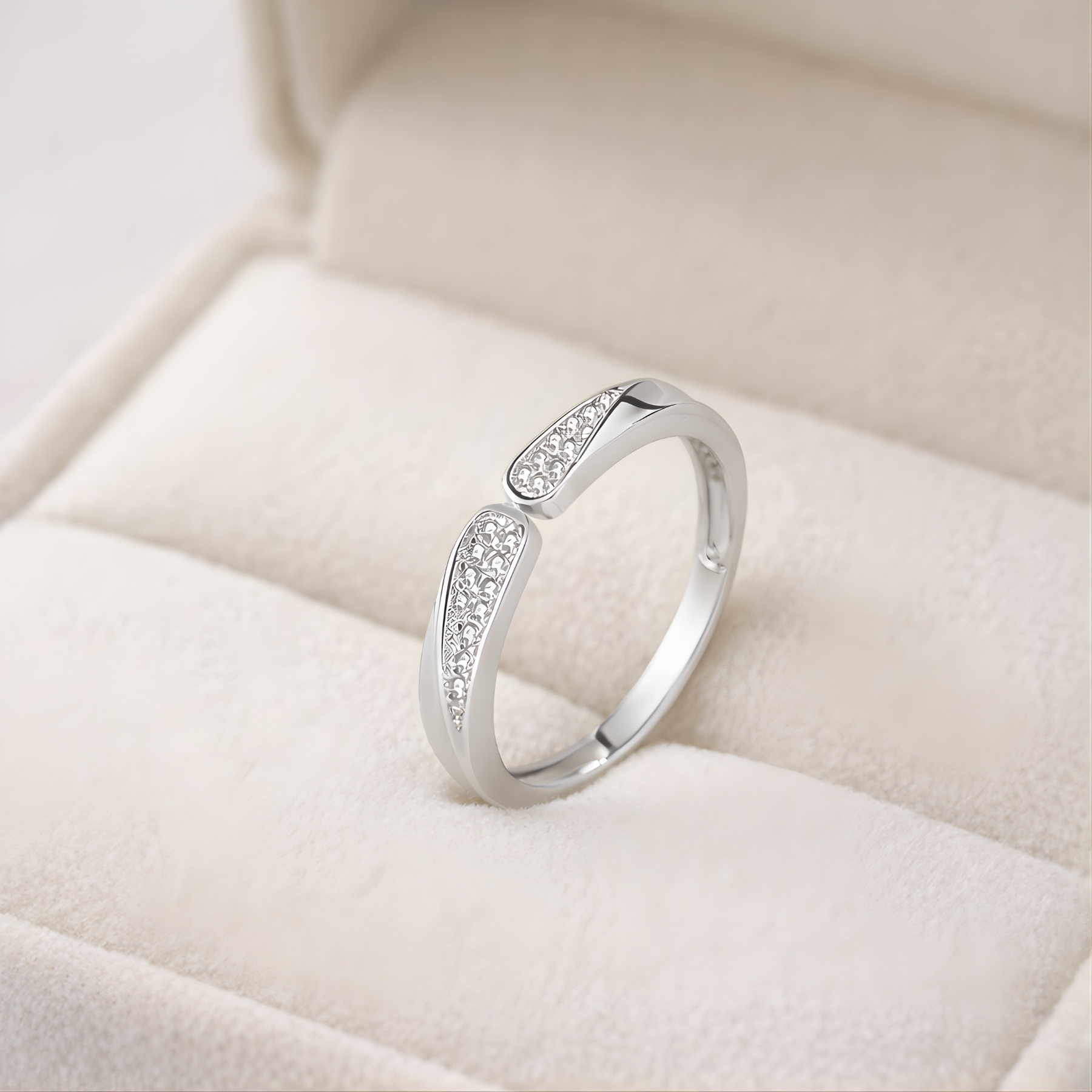 Mobius Loop Adjustable Ring – 925 Sterling Silver
