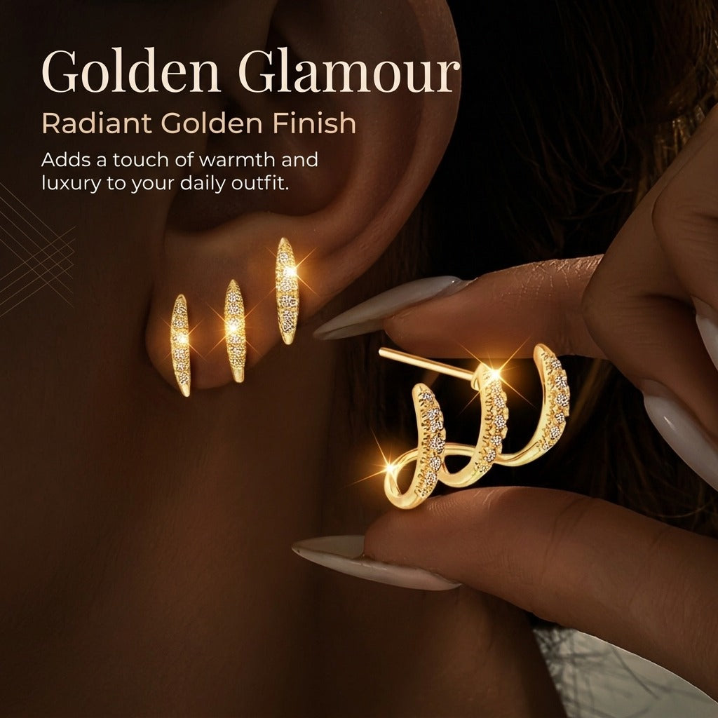 Paw Print Stud Earrings for Women, 925 Sterling Silver, Sparkling Zirconia Earrings, Hypoallergenic Pet Lover Jewelry