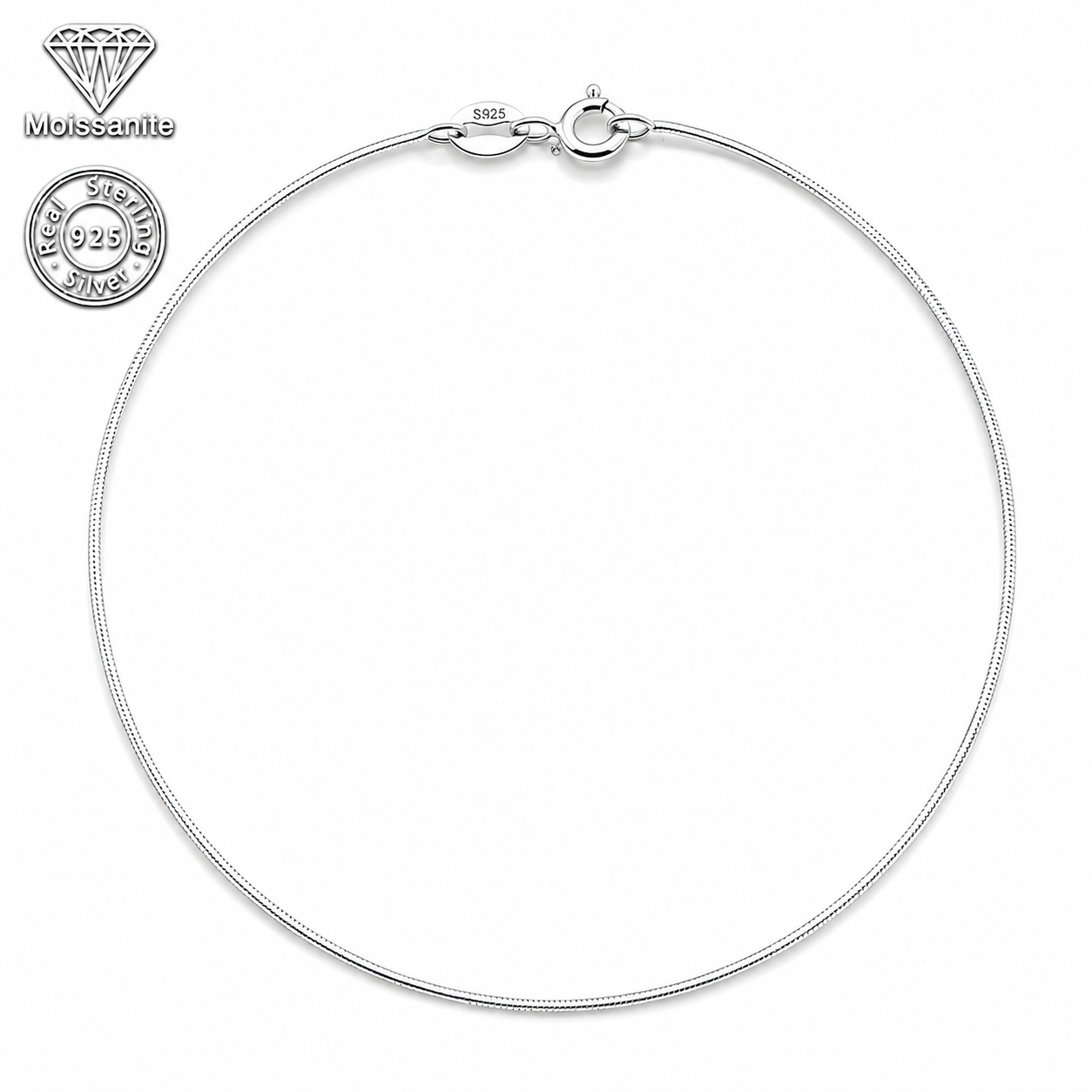 Snake Chain Necklace | 925 Sterling Silver